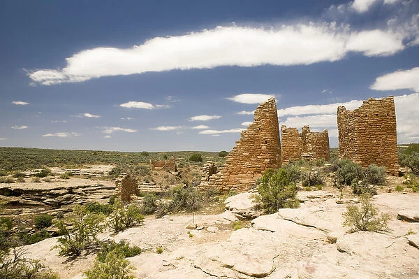 Archaeological site of Hovenweep National Monument in Mesa Verde County, Utah. Native