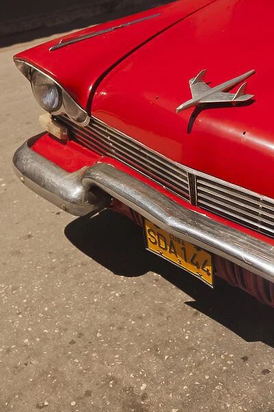 Cuba, Sancti Spiritus Province, Trinidad, 1950s-era US-made Plymouth car