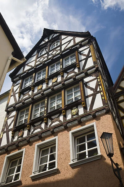 GERMANY, Rheinland-Pfaltz, Mosel River Valley, Cochem. Half Timbered House