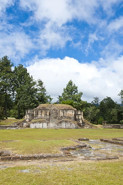 Guatemala, Tecpan. The ruins of Iximche near Tecpan, Guatemala