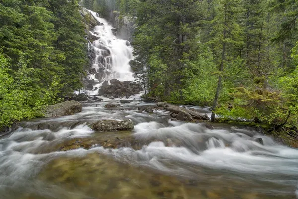 Hidden Falls of Cascade Creek Print, Grand Teton National Park