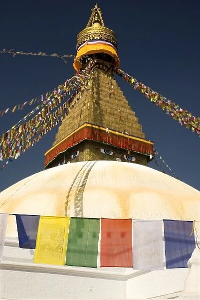 Kathmandus Bodhnath Stupa, one of the largest stupas in the world and one of