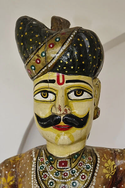 Ornate decoration, Raj Palace Hotel, Jaipur, India