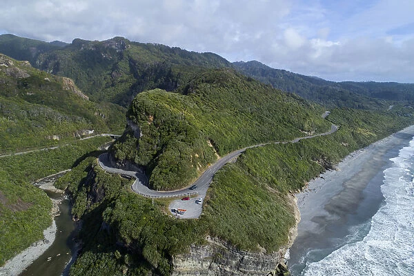 State Highway Six at Ten Mile Creek, north of Greymouth, West Coast, South Island