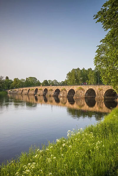 Sweden, Varmland, Karlstad, bridge, longest stone arch bridge in Sweden, built 1797