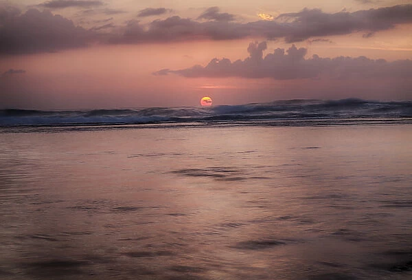USA; Hawaii; Kauai; Napali Coast; Sunset along the Napali Coast