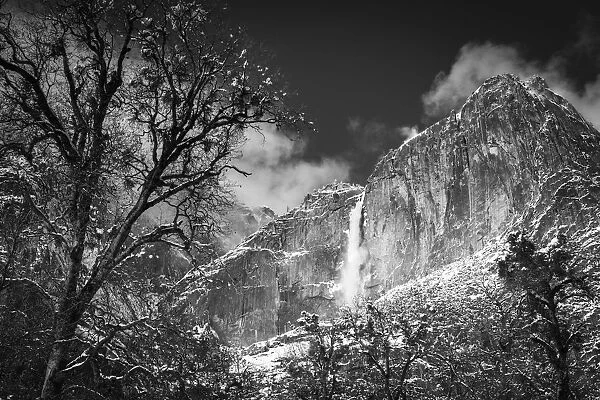 Yosemite Falls after a winter storm, Yosemite National Park, California USA