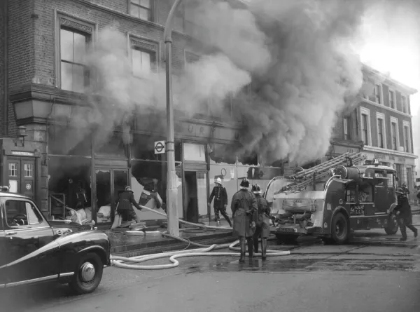 Major fire in Wandsworth Road, Clapham SW8