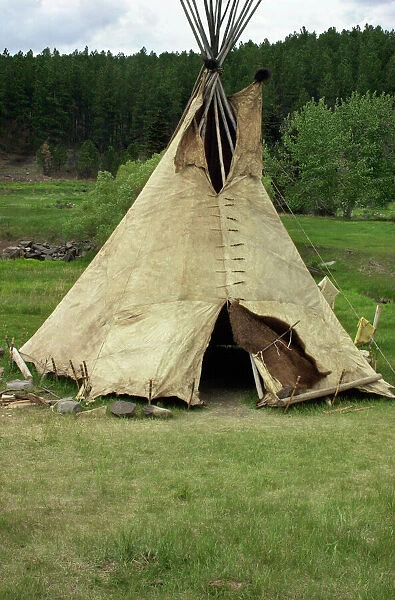 Sioux tepee of buffalo-hide