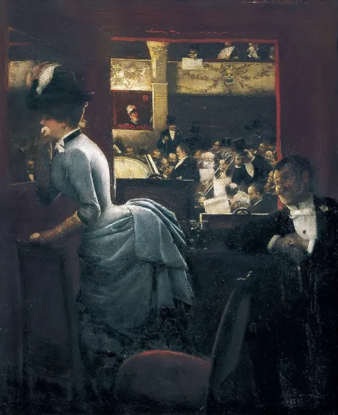 Jean Beraud Print - The Box at the Opera, 1883. Art Prints
