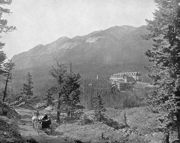 ALBERTA: BANFF, c1890. Banff Hotel in Banff, Alberta, Canada. Photograph, c1890