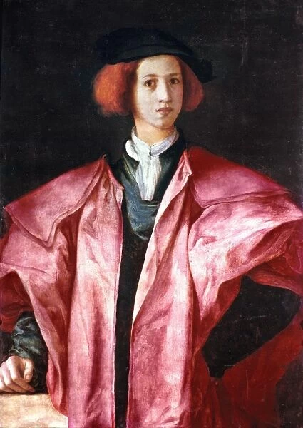 ALESSANDRO DE MEDICI (1510-1537). Duke of Florence, 1532-1537. Oil on wood, c1525-26