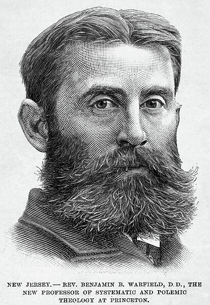 B. B. WARFIELD (1851-1921). Benjamin Breckinridge Warfield. American Presbyterian theologian. Wood engraving, American, 1888, after a photograph