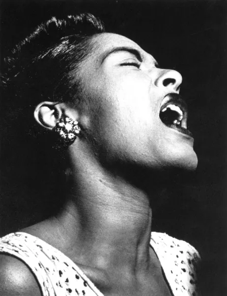 BILLIE HOLIDAY (1915-1959). American singer. Photographed in 1948