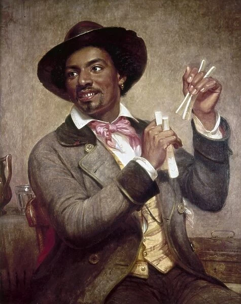 THE BONE PLAYER, 1856. Oil on canvas by William Sidney Mount, 1856