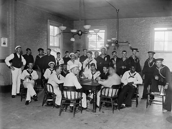 BROOKLYN: HOSPITAL, c1900. Sailors convalescing at the Brooklyn Navy Yard Hospital in Brooklyn