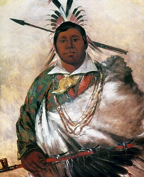 CATLIN: CHEROKEE, 1836. Black Coat, a Cherokee chief