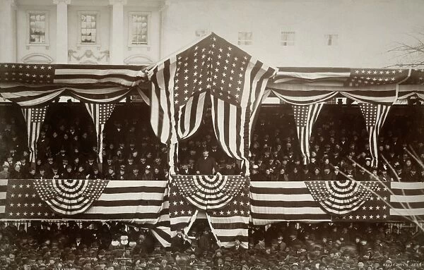 CLEVELAND INAUGURATION. The inauguration of Grover Cleveland as 22nd President