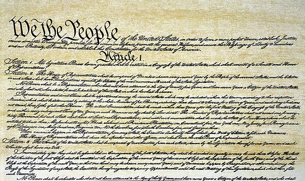 constitution preamble and beginning of article i of the