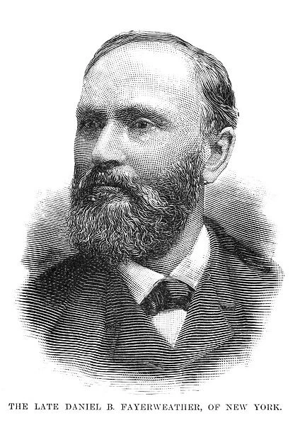 DANIEL B. FAYERWEATHER (1822-1890). American leather trader and entrepreneur. Engraving