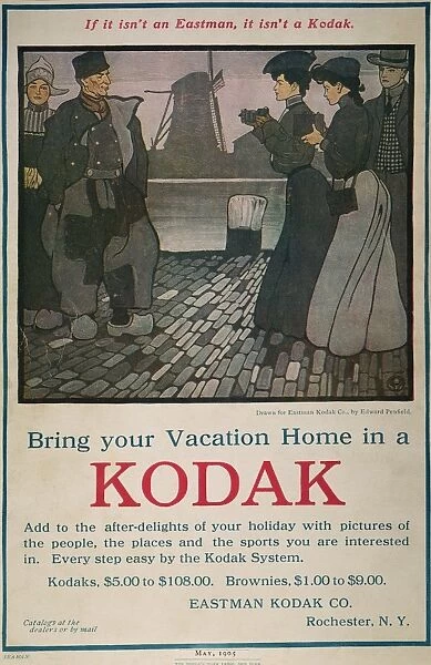 Kodak America FRAMED VINTAGE 1970's Print Ad Advertisement Home Decor Art Gift