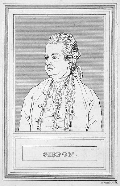 EDWARD GIBBON (1737-1794). English historian. Etching, English, 1811