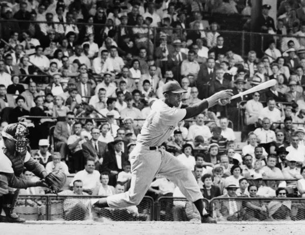 ernie banks black and white