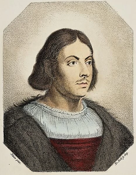GIOVANNI BOCCACCIO (1313-1375). Italian writer. Aquatint, German, 1819