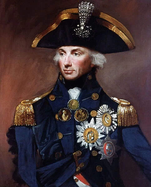 HORATIO NELSON (1758-1805). British naval officer. As Vice Admiral of the White