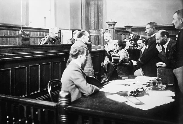 JUVENILE COURT, c1902. Juvenile court with judge and lawyers. Photograph, c1902