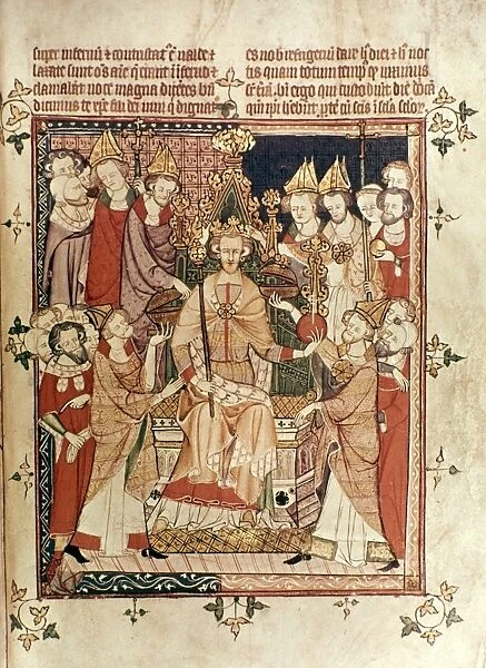 KING EDWARD III OF ENGLAND. Coronation of King Edward III of England, 1327-1377