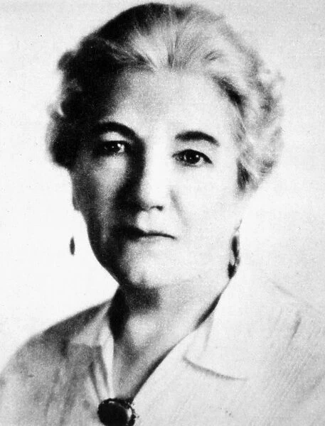 LAURA INGALLS WILDER (1867-1957). American writer. Photographed in 1936, five years after she Wilder began the series of Little House books about her childhood on the American frontier