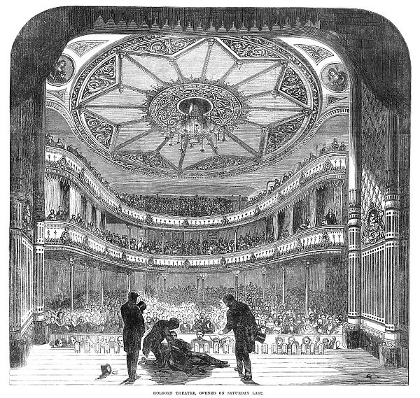 LONDON: HOLBORN THEATRE. Interior of the Holborn Theatre in London