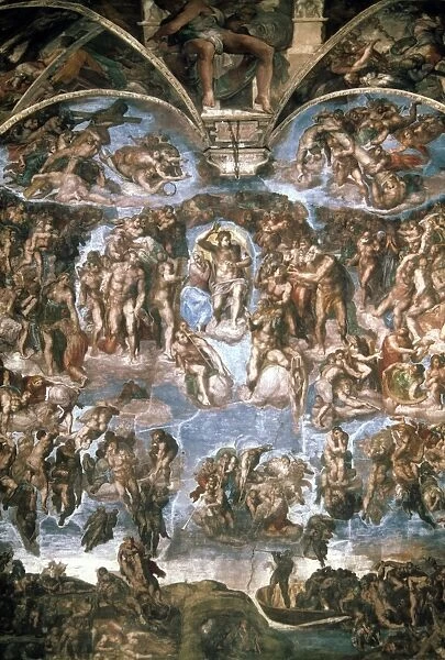 Michelangelo Judgment Fresco Of The Last Judgment From The