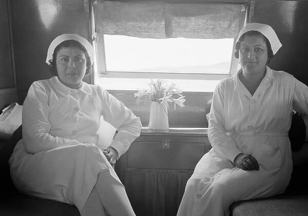 MIDDLE EAST: NURSES, 1939. Nurses from the Palestinian Department of Healths Mobile