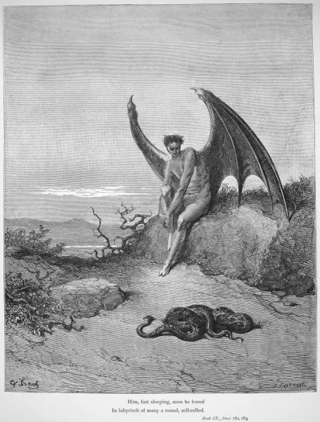 MILTON: PARADISE LOST. Satan and the snake