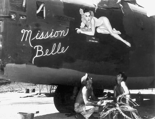 The Mission Belle, a U. S. Army airplane, somewhere in the Southwest Pacific