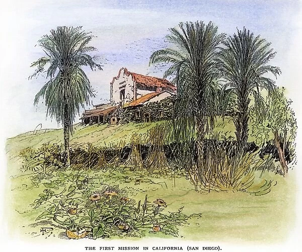 MISSION: CALIFORNIA. San Diego de Alcala, founded by Father Junipero Serra in 1769