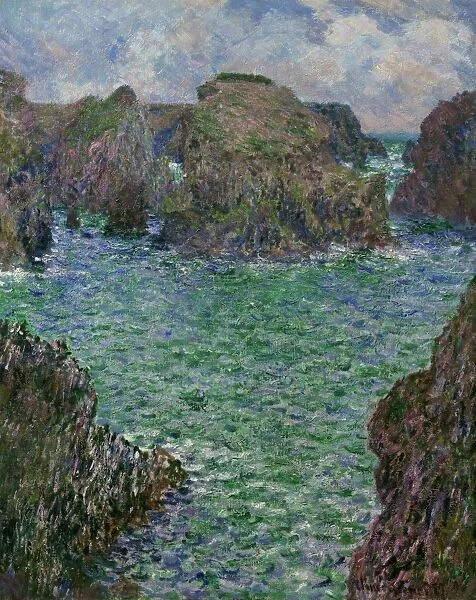 MONET: PORT-GOULPHAR, 1887. Port-Goulphar, Belle-Ile. Oil on canvas, Claude Monet