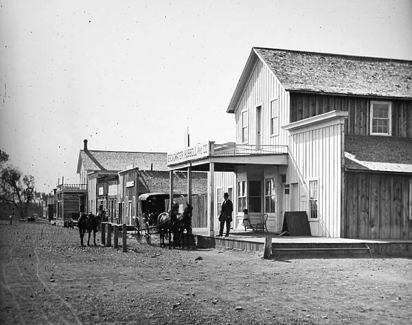 MONTANA: MILES CITY, c1880. A view of the Broadwater, Hubbell & Co