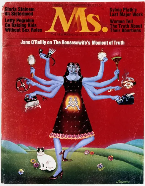 MS. MAGAZINE, 1972. Cover of the first issue of Ms. magazine, spring 1972