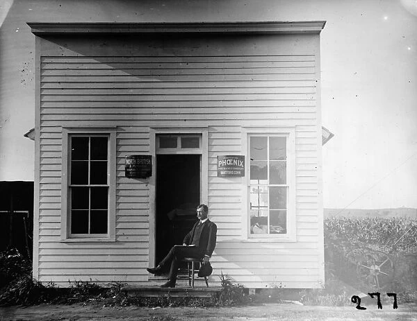 NEBRASKA: EDITOR, 1886. James E. McCray, newspaper editor and postmaster in Sargent, Nebraska