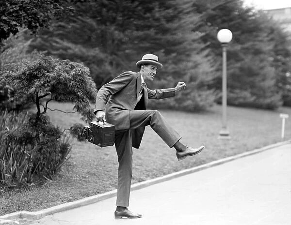 PHOTOGRAPHER, c1915. A photographer in Washington, D. C. striking a pose, c1915