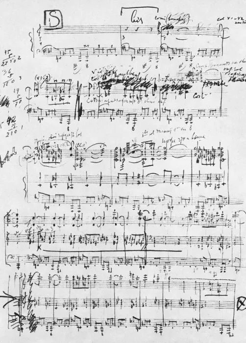 Framed Print : The last page of the score print of STRAVINKSY: RITE OF SPRING, 1912 Framed Print : The last page of the score print of STRAVINKSY: RITE OF SPRING, 1912