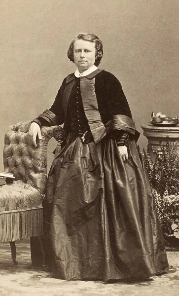 ROSA BONHEUR (1822-1899). French painter. Original carte-de-visite photograph