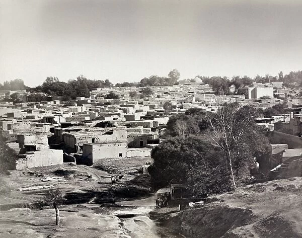 SAMARKAND, c1870. View of the Zaravshan district of Samarkand. Photograph, c1870