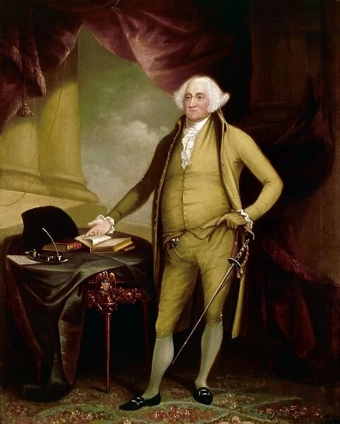 Second President of the United States. Oil on canvas, 1798, by William Winstanley