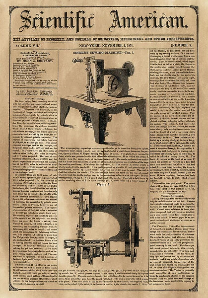 Isaac M. Singer, Inventor of the Singer Sewing Machine