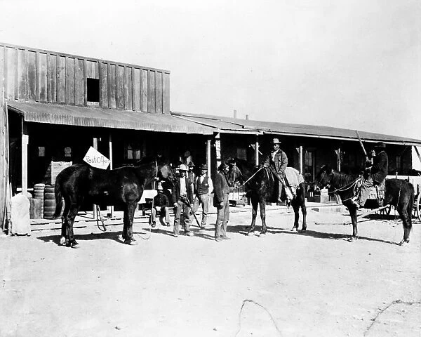 TRADING POST, 1882. First Trading Post, Canyon Diablo, Arizona, 1882