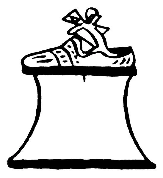 VENETIAN CHOPINE 16th CENT. A 16th century Venetian chopine, or womans platform shoe